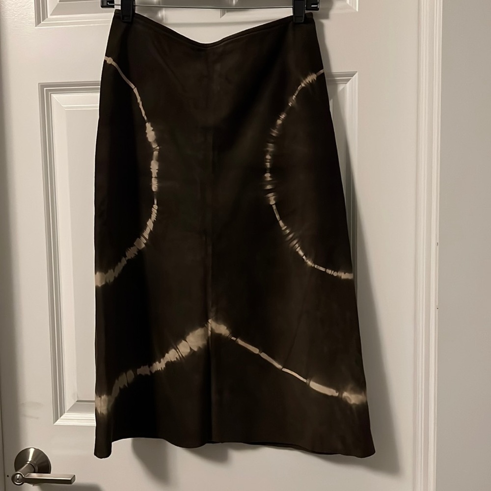 Vintage Banana Republic Tye-Dye Suede Skirt